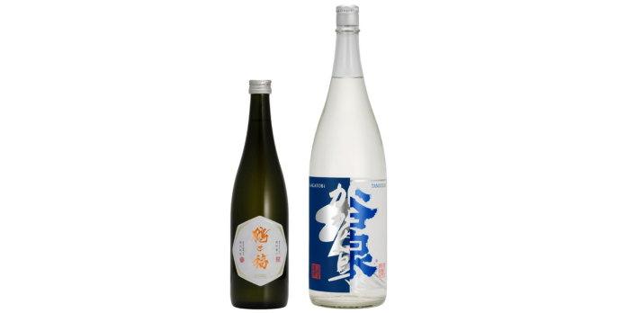 鶴と福の日本酒と加賀鳶×谷泉の日本酒です